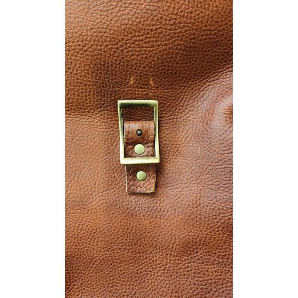 Portland Leather Goods Roll Top Backpack Sedona / Nutmeg Brown Pebbled Leather - Picture 15 of 15